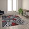 Flash Furniture Red 6' x 9' Abstract Design Accent Area Rug ACD-RGTRZ860-69-RD-GG - alternate 6